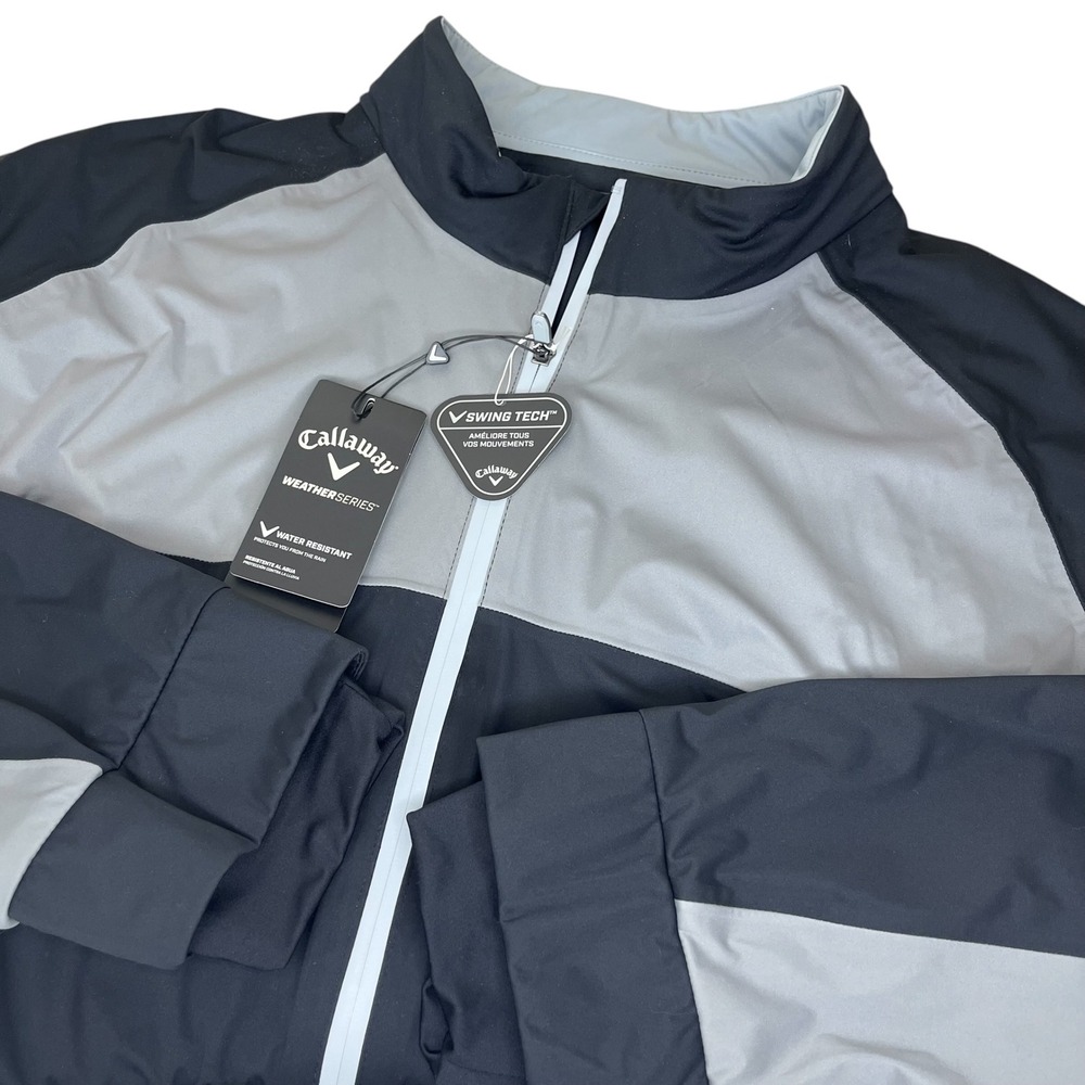 Callaway Weather Series StormGuard Golf Jacket Men's XXXL Black Gray NEW